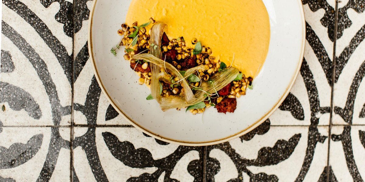 Curried Carrot and Roasted Corn Kernel Soup